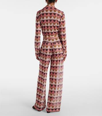 Pantalones rectos Giardino estampados | Adriana Degreas