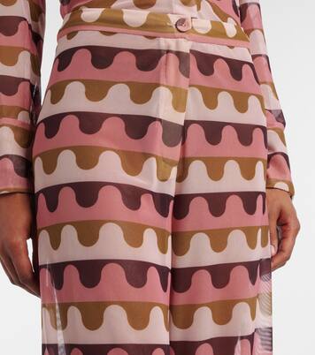 Pantalones rectos Giardino estampados | Adriana Degreas