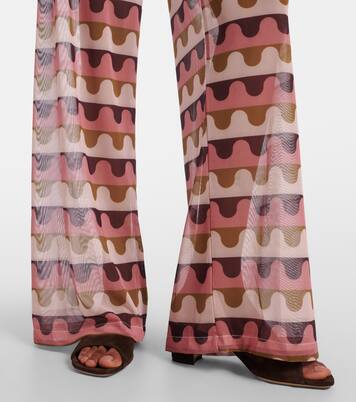 Pantalones rectos Giardino estampados | Adriana Degreas