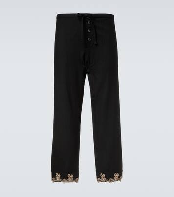 Pantalon ample Laurelist en laine | Bode