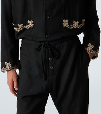 Pantalon ample Laurelist en laine | Bode