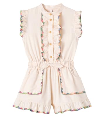 Lucky embroidered cotton playsuit | Zimmermann Kids