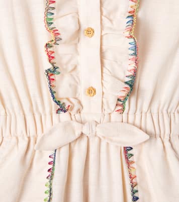 Lucky embroidered cotton playsuit | Zimmermann Kids