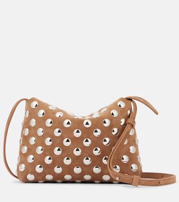 Lina Medium studded suede crossbody bag | Khaite