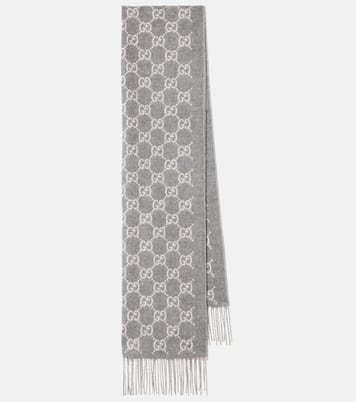 GG fringed cashmere scarf | Gucci