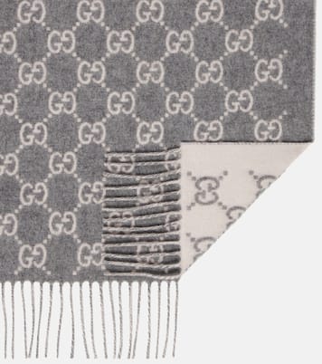 GG fringed cashmere scarf | Gucci