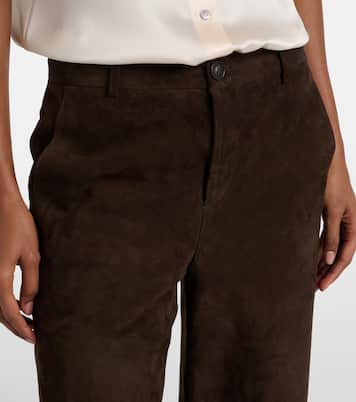 Gerade Hose aus Veloursleder | Vince