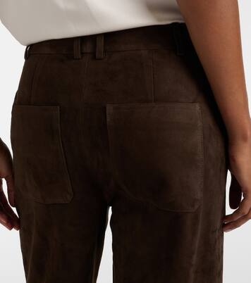 Gerade Hose aus Veloursleder | Vince