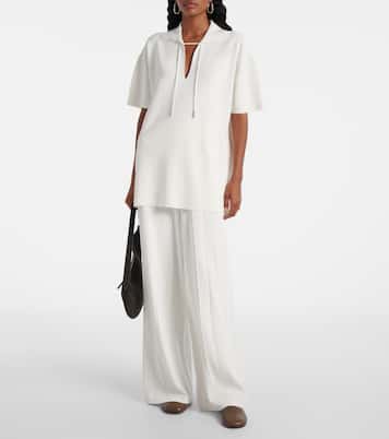 Lama crêpe wide-leg pants | Max Mara