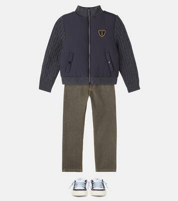 Jarod ribbed-knit jacket | Bonpoint