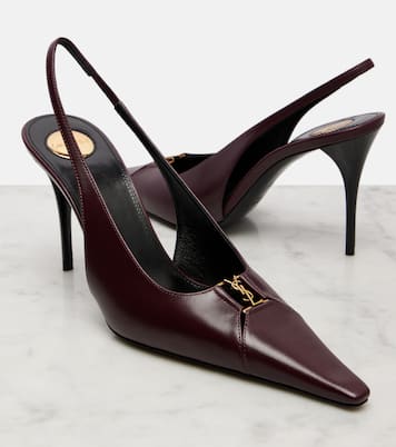 Slingback-Pumps Babylone Breteuil aus Leder | Saint Laurent