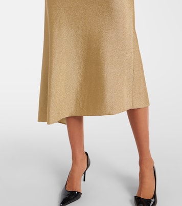 Coast one-shoulder lamé midi dress | Khaite