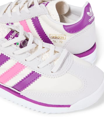 SL 72 Suede-trimmed sneakers | Adidas Originals Kids