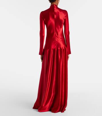 Robe longue Mila en satin | Fforme