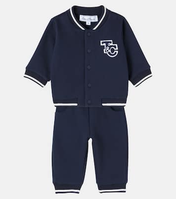 Baby cotton-blend jacket and sweatpants set | Tartine et Chocolat