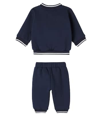 Baby cotton-blend jacket and sweatpants set | Tartine et Chocolat