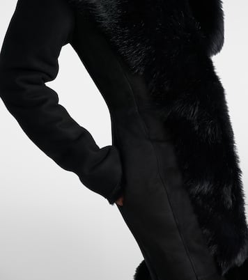 Cappotto in suede con shearling | Magda Butrym