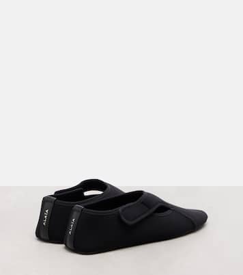 Flex leather-trimmed ballet flats | Alaïa
