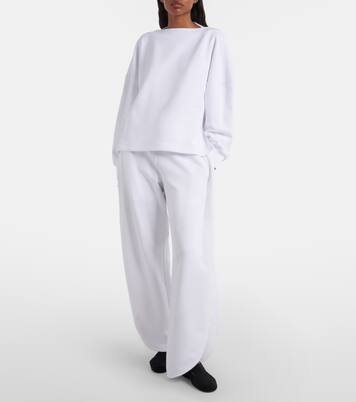 Flex leather-trimmed ballet flats | Alaïa