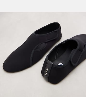 Flex leather-trimmed ballet flats | Alaïa