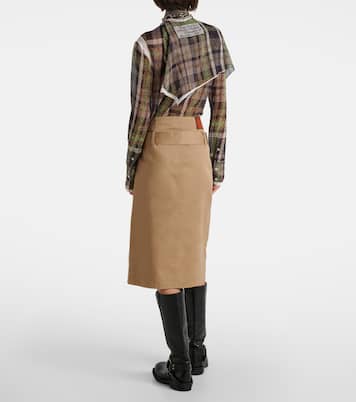 Midirock Innara aus Baumwoll-Twill | Acne Studios