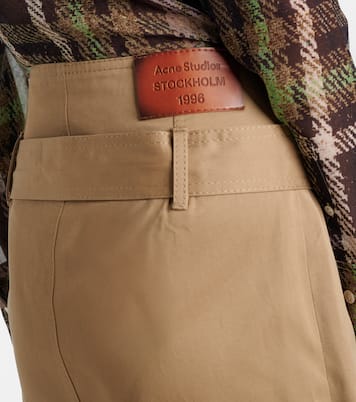 Midirock Innara aus Baumwoll-Twill | Acne Studios