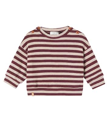 Baby Dirk striped cotton-blend sweater | 1 + in the Family