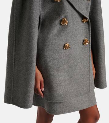 Cape aus Schurwolle | Carolina Herrera