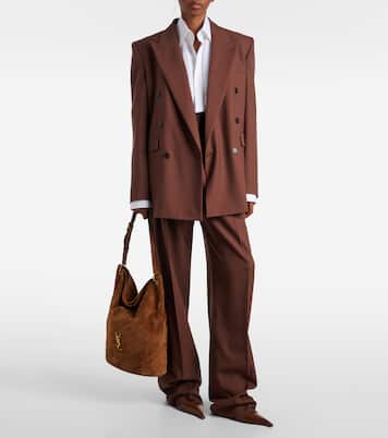 Niki Cassandre suede bucket bag | Saint Laurent