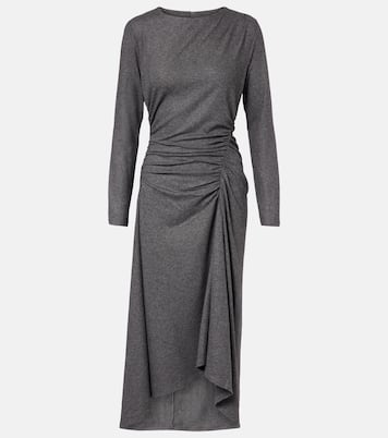 Theodora ruched wool-blend midi dress | Veronica Beard