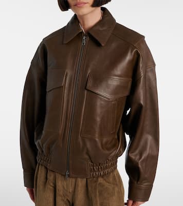 Bomberjacke Eugene aus Leder | Staud