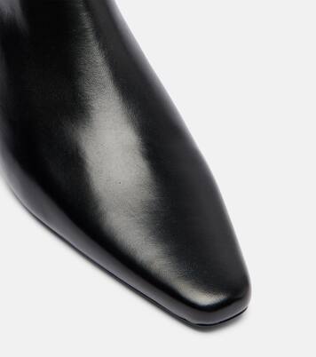 Wally Flat leather ankle boots | Staud