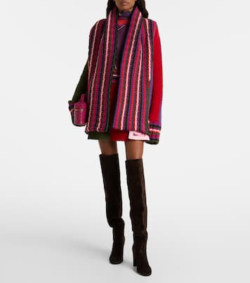 Striped wool wrap cardigan | Pucci