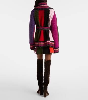 Striped wool wrap cardigan | Pucci