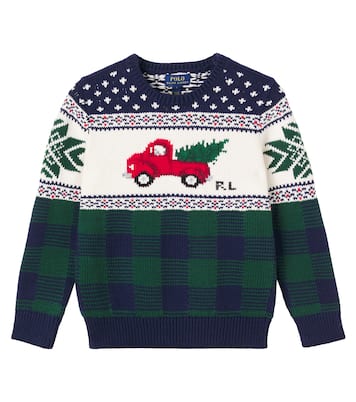 Pullover in cotone jacquard | Polo Ralph Lauren Kids