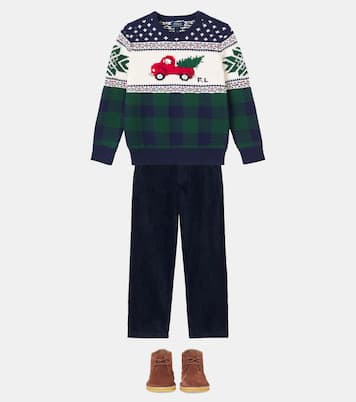 Pullover in cotone jacquard | Polo Ralph Lauren Kids