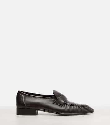 Leather penny loafers | The Row