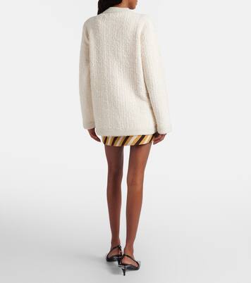 Wool-blend lamé bouclé cardigan  | Gucci