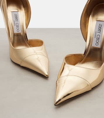 Brigitte mirrored leather pumps | Jimmy Choo