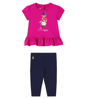 Baby Polo Bear T-shirt and pants set | Polo Ralph Lauren Kids