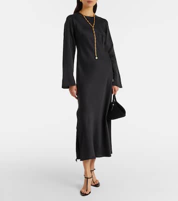 Salina silk charmeuse maxi dress | Asceno