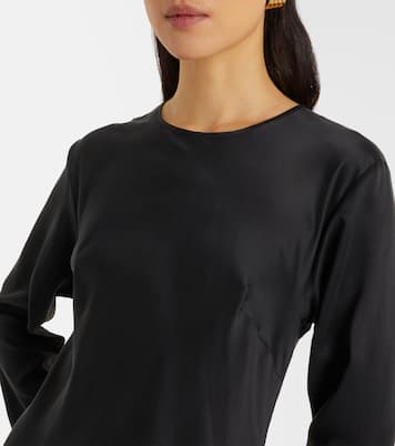 Salina silk charmeuse maxi dress | Asceno