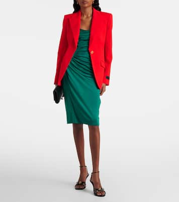 Leather slingback sandals | Versace