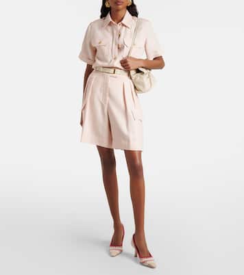 Ombohi 70 crochet suede pumps | Manolo Blahnik