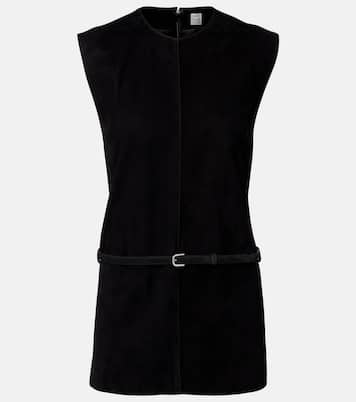 Minikleid aus Veloursleder | Toteme