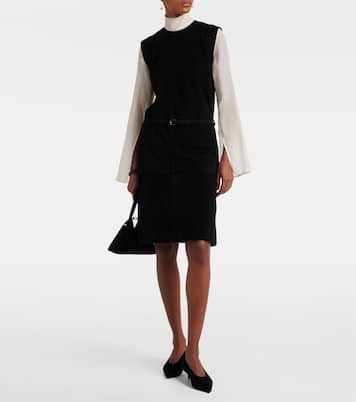 Minikleid aus Veloursleder | Toteme