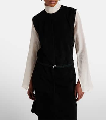 Minikleid aus Veloursleder | Toteme