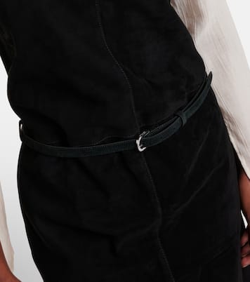 Minikleid aus Veloursleder | Toteme