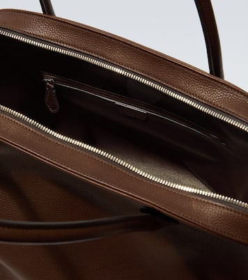 Agnes 16 leather top-handle bag | The Row