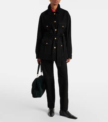 Jacke Sahariana aus Veloursleder | Blazé Milano